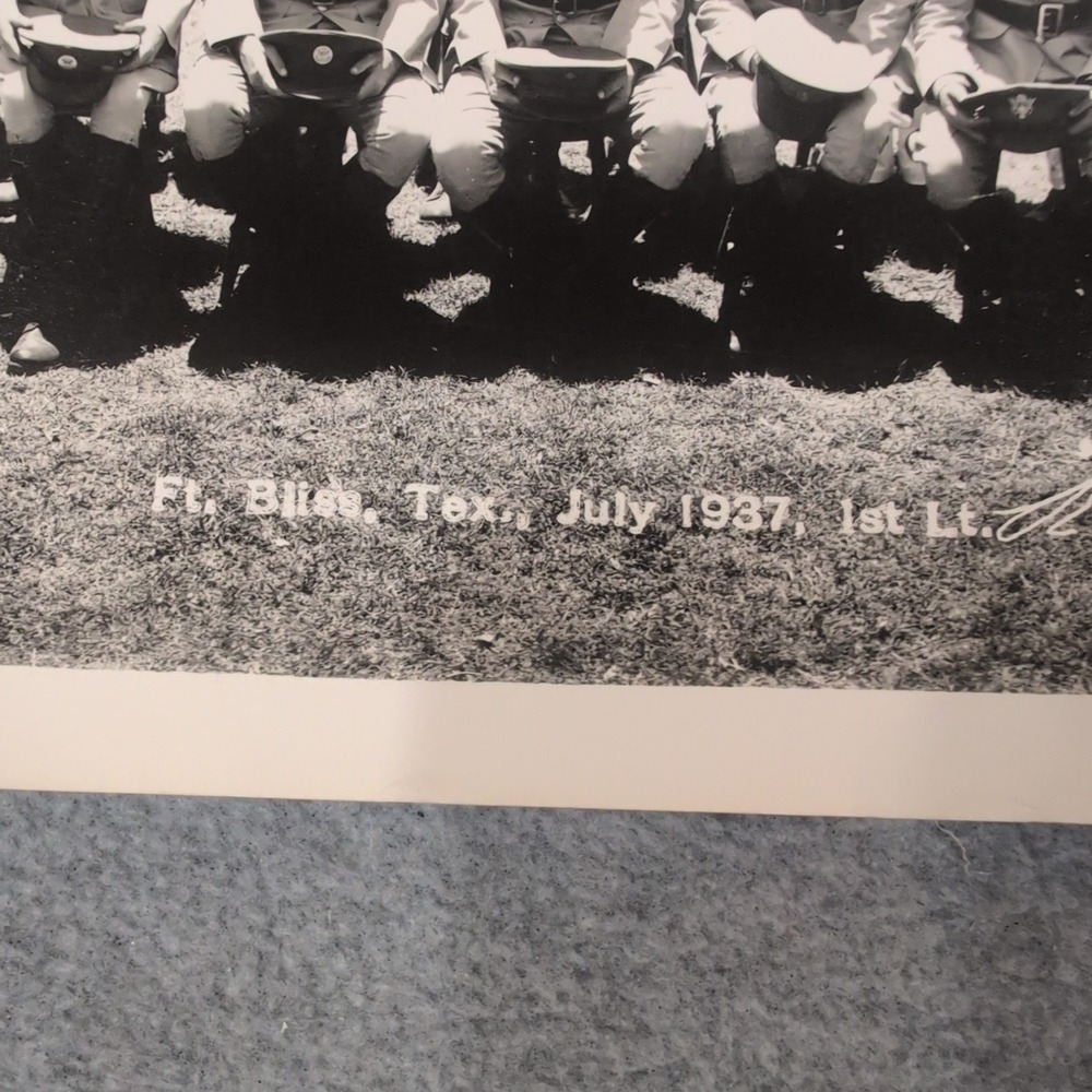 1937 Vtg Fort Bliss Texas US Army Company B Panoramic Photo 82nd Reg 2nd Btn - Picture 3 of 15